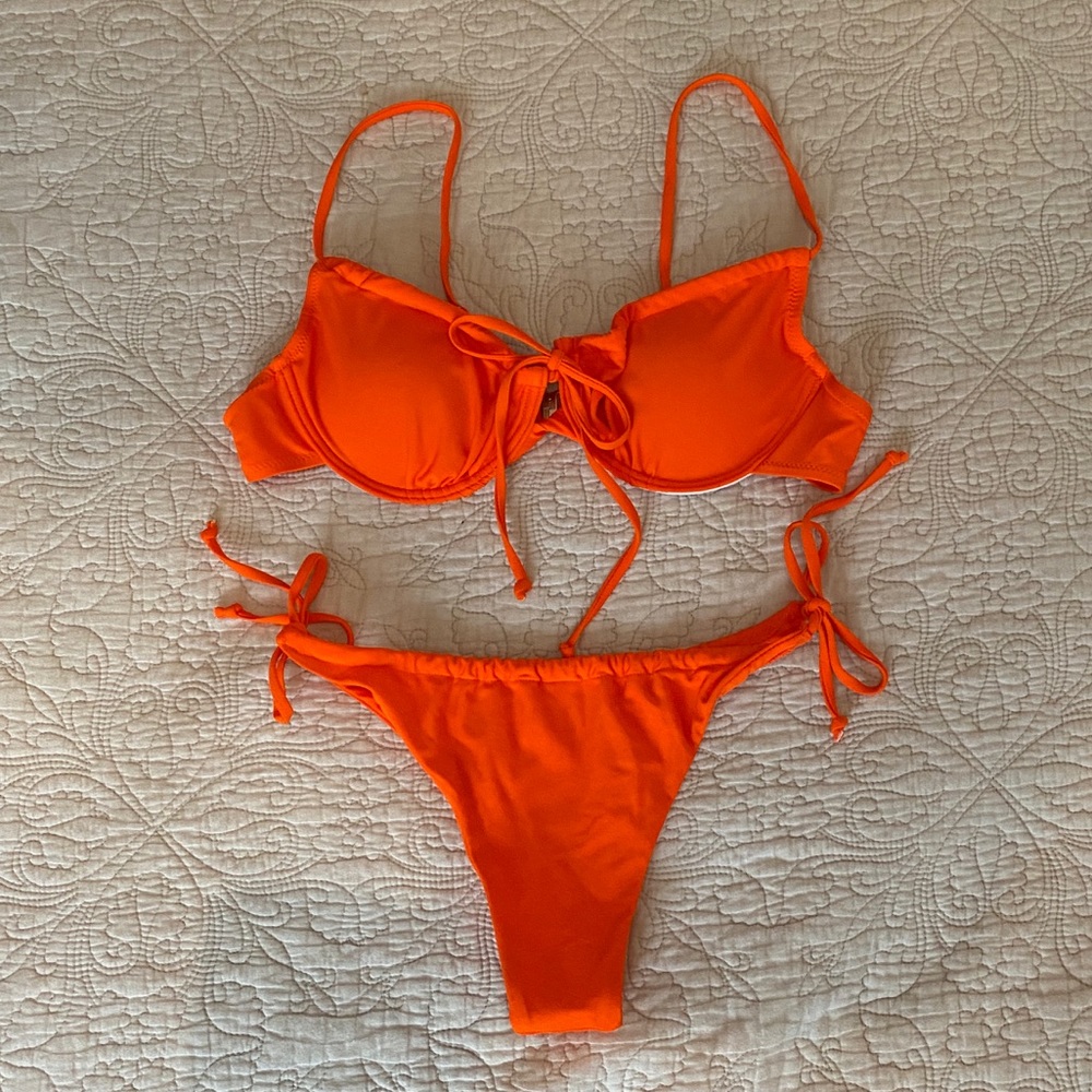 Tie front bikini